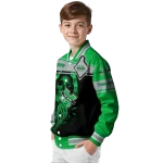 personalized marshall thundering herd reaper hands green black varsity jacket best selling