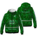 personalized marshall thundering herd shards cluster green windbreaker jacket best selling