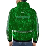 personalized marshall thundering herd shards cluster green windbreaker jacket best selling