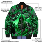personalized marshall thundering herd skull horde green bomber jacket best selling