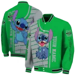 personalized marshall thundering herd stitch laughing green varsity jacket best selling