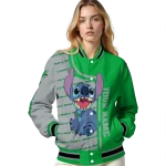 personalized marshall thundering herd stitch laughing green varsity jacket best selling