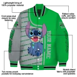 personalized marshall thundering herd stitch laughing green varsity jacket best selling