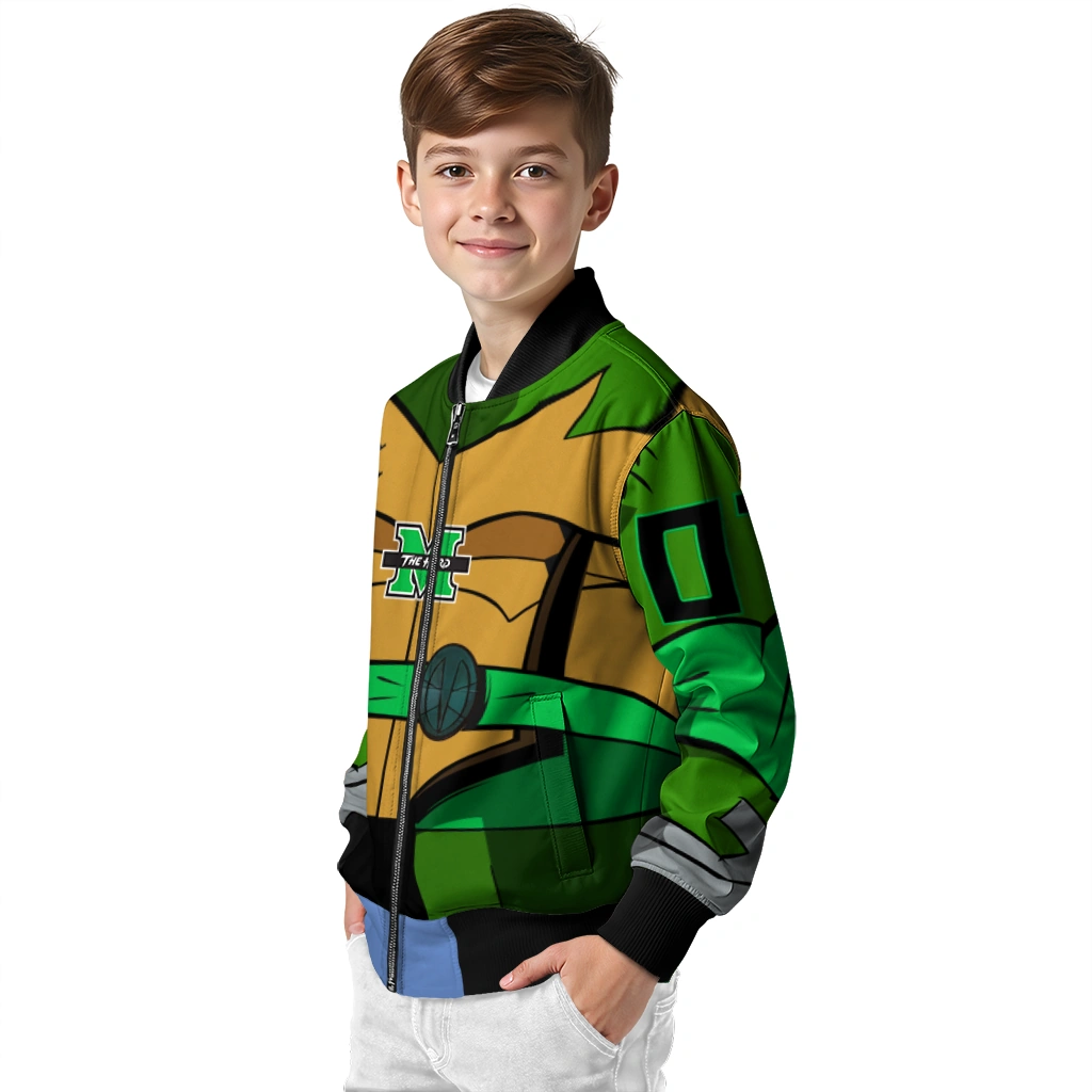 personalized marshall thundering herd turtle armor bomber jacket trendy personalized marshall thundering herd turtle armor bomber jacket trendy