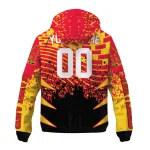 personalized maryland terrapins brick motion red black windbreaker jacket best selling