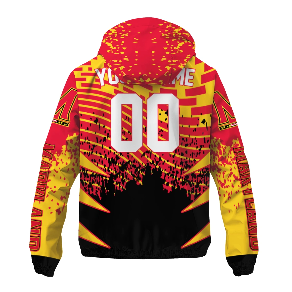 personalized maryland terrapins brick motion red black windbreaker jacket fashion forward personalized maryland terrapins brick motion red black windbreaker jacket fashion forward