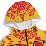 personalized maryland terrapins brick motion red black windbreaker jacket best selling