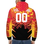 personalized maryland terrapins brick motion red black windbreaker jacket best selling