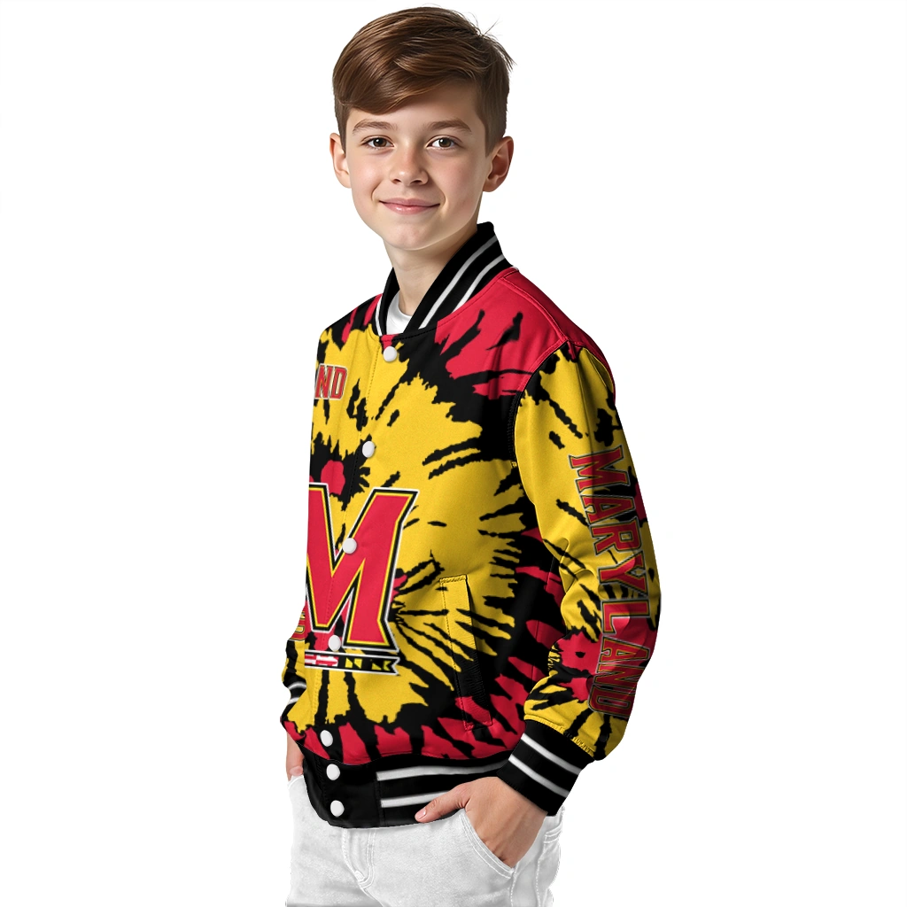 personalized maryland terrapins burst splatter red varsity jacket trendy personalized maryland terrapins burst splatter red varsity jacket trendy