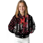 personalized maryland terrapins star stripes red black varsity jacket best selling