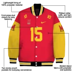 personalized maryland terrapins team patch red varsity jacket best selling