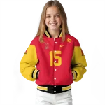 personalized maryland terrapins team patch red varsity jacket best selling