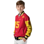 personalized maryland terrapins team patch red varsity jacket best selling
