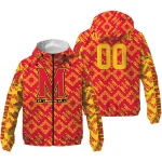 personalized maryland terrapins trellis mesh red windbreaker jacket best selling