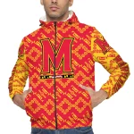 personalized maryland terrapins trellis mesh red windbreaker jacket best selling
