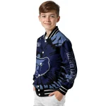 personalized memphis grizzlies burst splatter blue varsity jacket best selling
