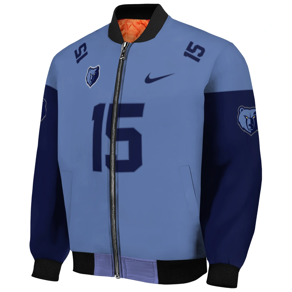 personalized memphis grizzlies team patch blue bomber jacket fashion forward personalized memphis grizzlies team patch blue bomber jacket fashion forward