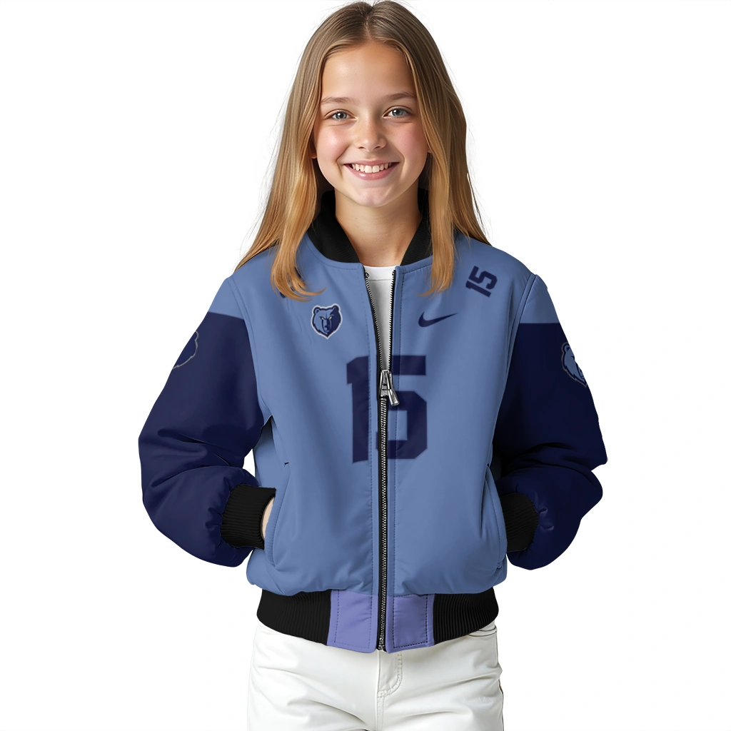 personalized memphis grizzlies team patch blue bomber jacket top rated personalized memphis grizzlies team patch blue bomber jacket top rated