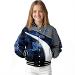 personalized memphis tigers electric flash blue varsity jacket best selling