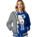 personalized memphis tigers snoopy head blue varsity jacket best selling