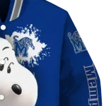 personalized memphis tigers snoopy head blue varsity jacket best selling
