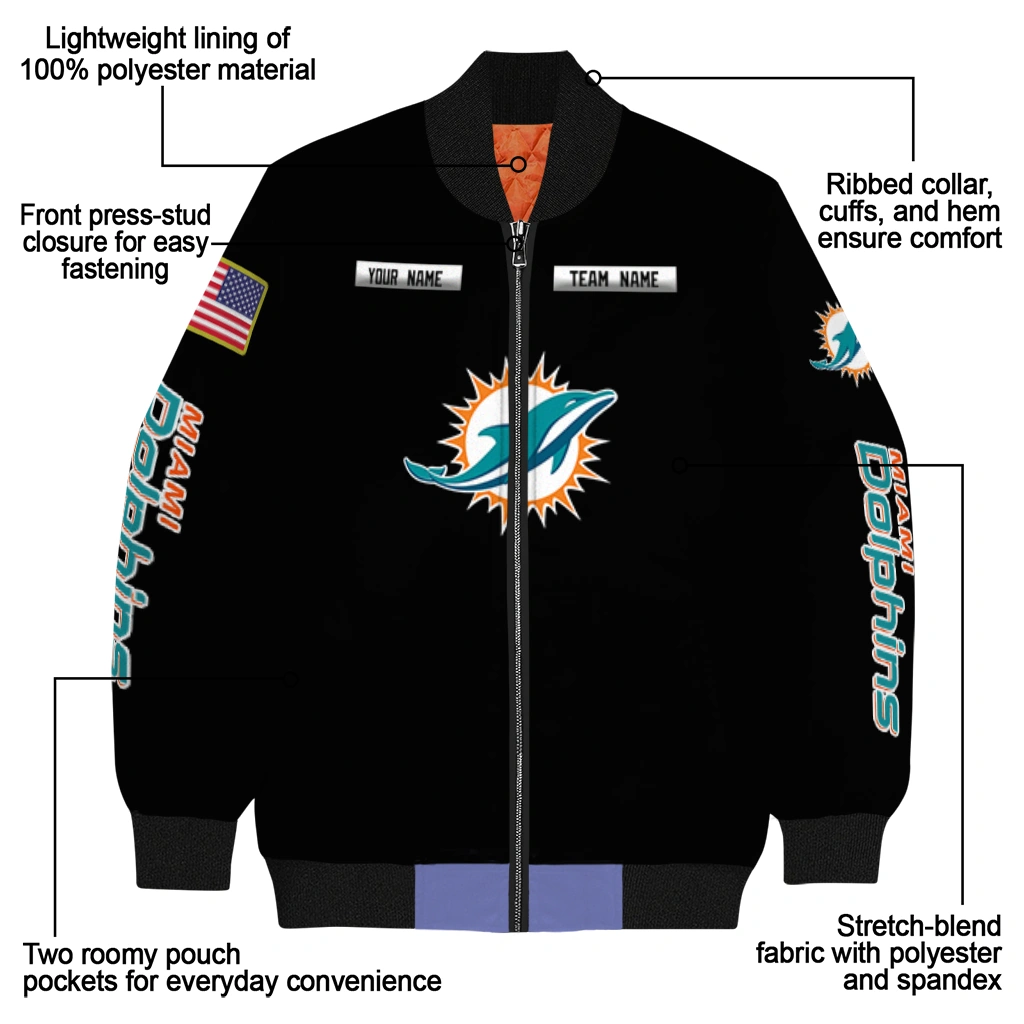 personalized miami dolphins american flag skull black bomber jacket new arrival personalized miami dolphins american flag skull black bomber jacket new arrival