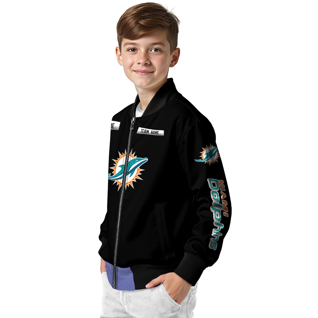 personalized miami dolphins american flag skull black bomber jacket trendy personalized miami dolphins american flag skull black bomber jacket trendy