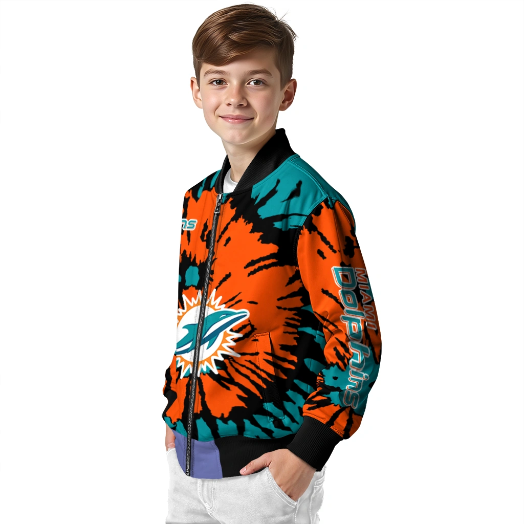 personalized miami dolphins burst splatter aqua bomber jacket trendy personalized miami dolphins burst splatter aqua bomber jacket trendy