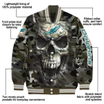 personalized miami dolphins camouflage skull camouflage varsity jacket best selling