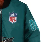personalized miami dolphins claw scar aqua bomber jacket best selling