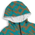 personalized miami dolphins trellis mesh aqua windbreaker jacket best selling