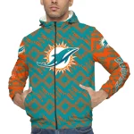 personalized miami dolphins trellis mesh aqua windbreaker jacket best selling