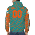 personalized miami dolphins trellis mesh aqua windbreaker jacket best selling