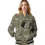 personalized miami heat camouflage abstract camouflage varsity jacket best selling