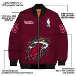 personalized miami heat claw slash red bomber jacket best selling