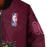 personalized miami heat claw slash red bomber jacket best selling