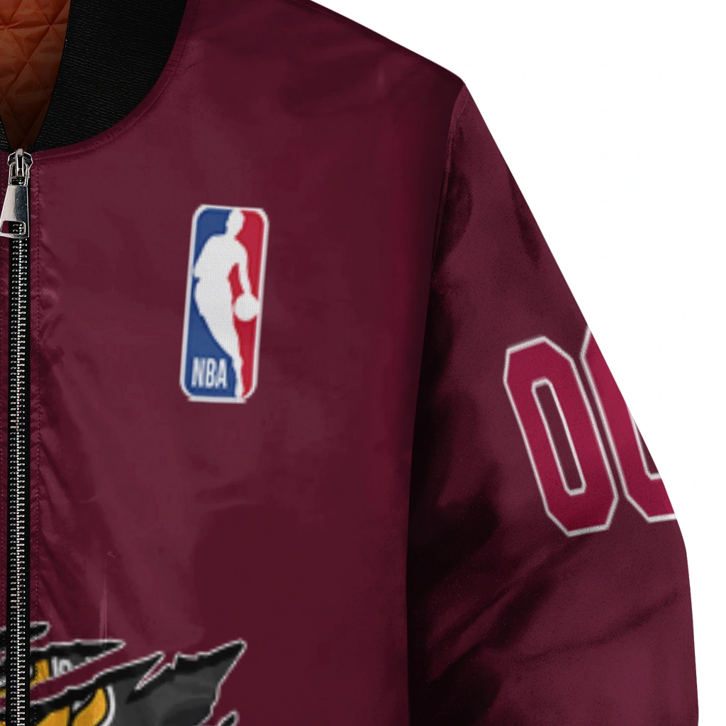 personalized miami heat claw slash red bomber jacket premium grade personalized miami heat claw slash red bomber jacket premium grade