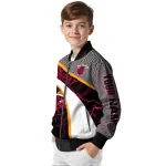 personalized miami heat electric flash red bomber jacket best selling