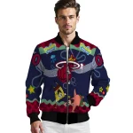 personalized miami heat spongebob playtime red blue bomber jacket best selling