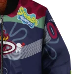 personalized miami heat spongebob playtime red blue bomber jacket best selling