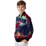 personalized miami heat spongebob playtime red blue bomber jacket best selling