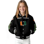 personalized miami hurricanes american flag skull black varsity jacket best selling
