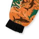 personalized miami hurricanes shark art orange windbreaker jacket best selling