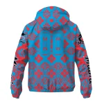 personalized miami marlins geometric blossom blue windbreaker jacket best selling