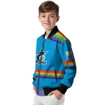 personalized miami marlins rainbow jersey number blue bomber jacket best selling