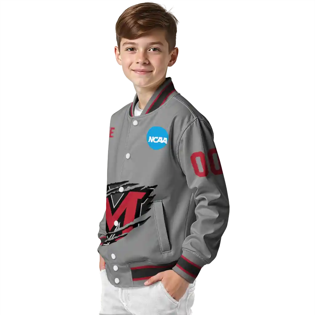 personalized miami redhawks feral slash grey varsity jacket trendy personalized miami redhawks feral slash grey varsity jacket trendy