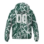 personalized michigan state spartans brushstroke pattern green windbreaker jacket best selling