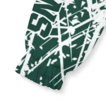 personalized michigan state spartans brushstroke pattern green windbreaker jacket best selling