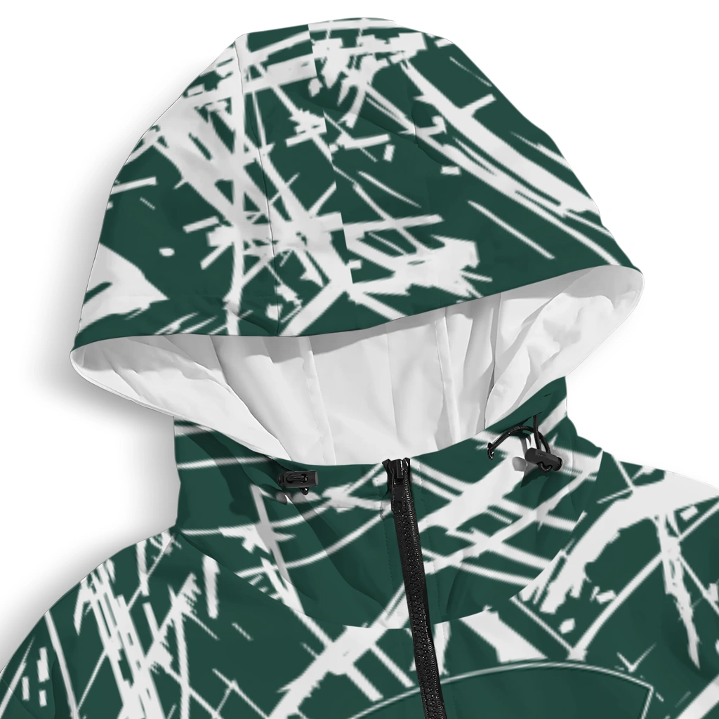 personalized michigan state spartans brushstroke pattern green windbreaker jacket premium grade personalized michigan state spartans brushstroke pattern green windbreaker jacket premium grade