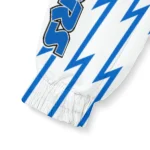 personalized middle tennessee blue raiders lightning strike grid blue windbreaker jacket best selling
